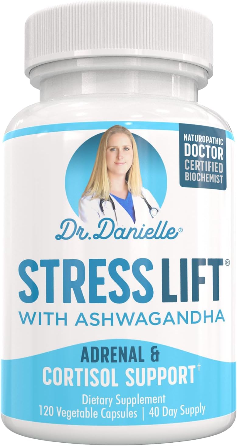 Doctor Danielle Organic Ashwagandha Supplement - 5 in 1 Stress Relief & Mood Support - 120 Vegan Capsules