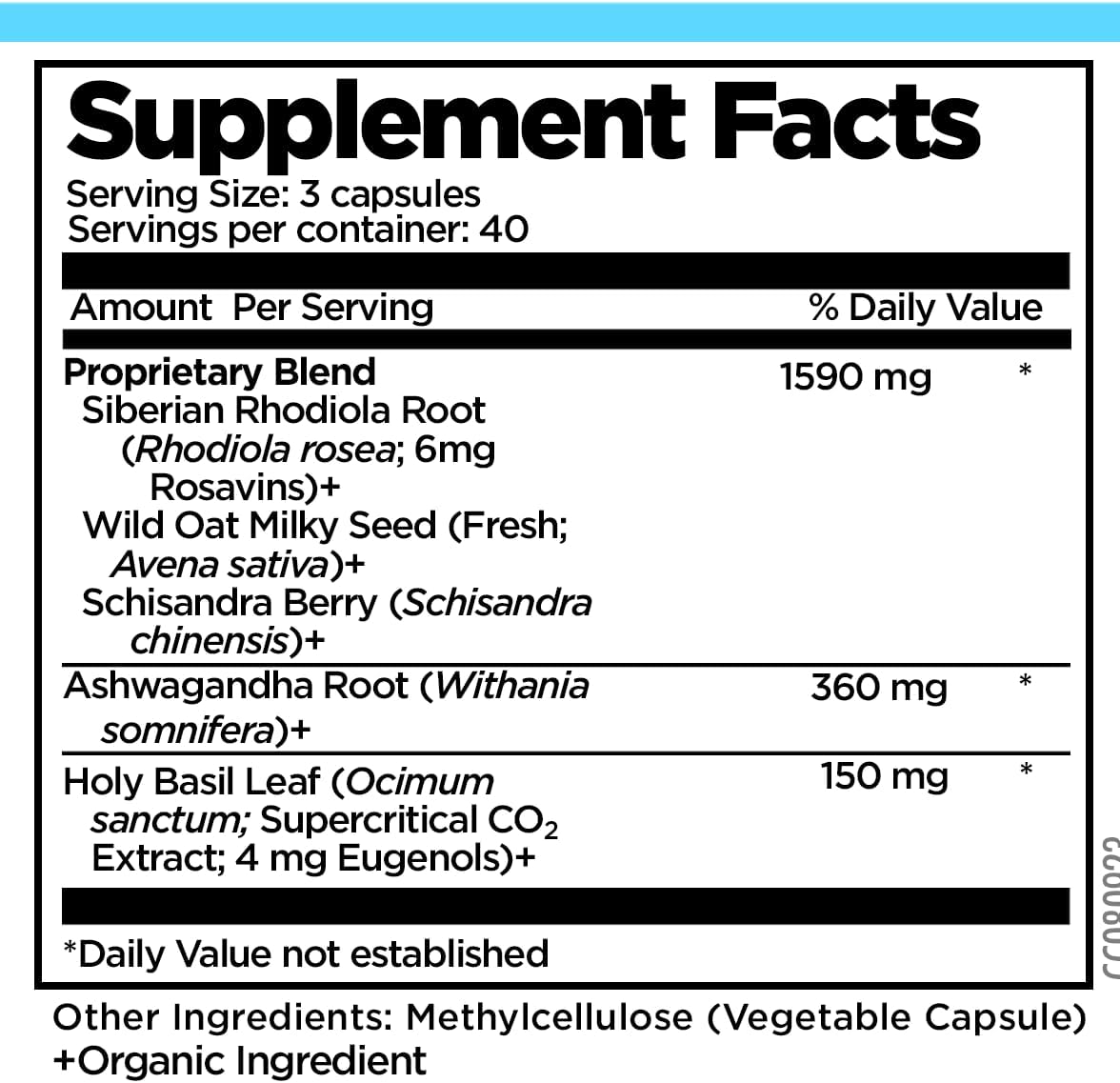 Doctor Danielle Organic Ashwagandha Supplement - 5 in 1 Stress Relief & Mood Support - 120 Vegan Capsules