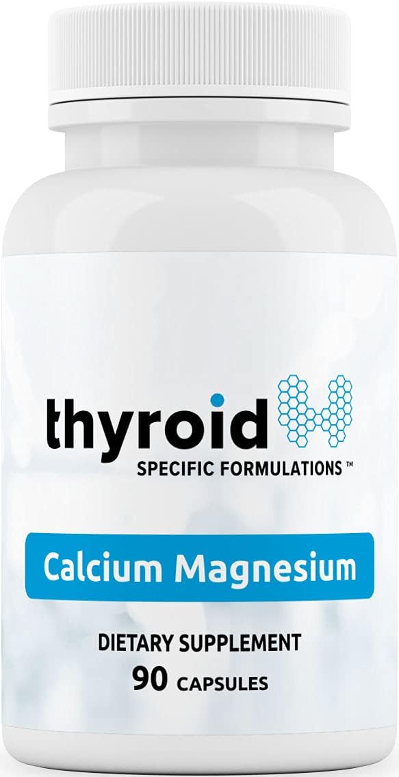 Doctor Formulated Thyroid Support Supplement with Calcium & Magnesium - Clinically Proven for Bone Strength, Muscle Tension Relief, and Parathyroid Function Support