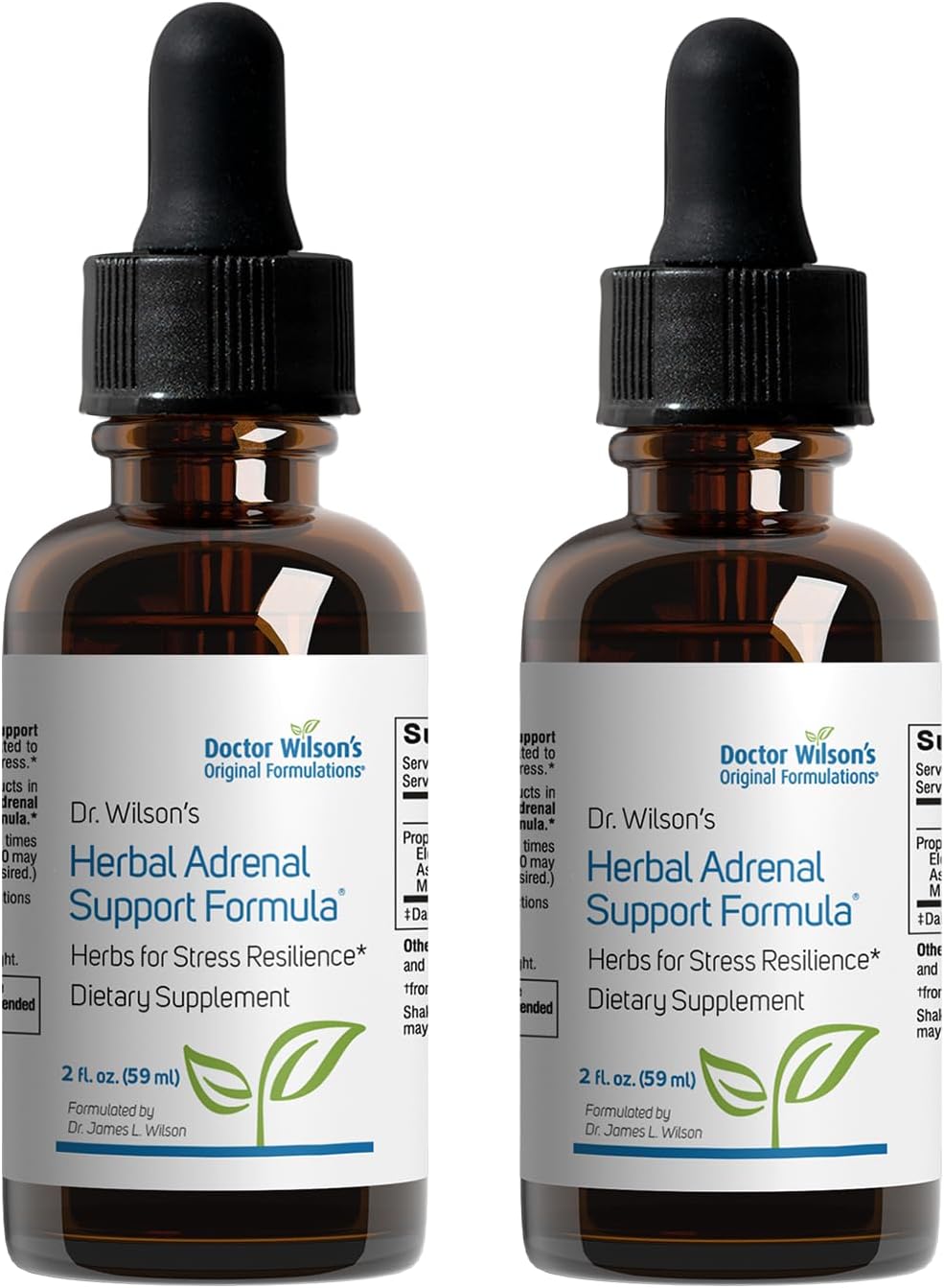 Doctor Wilson's Original Formulations Adrenal Support Formula - 2-Pack Liquid Ounces - Herbal Supplement