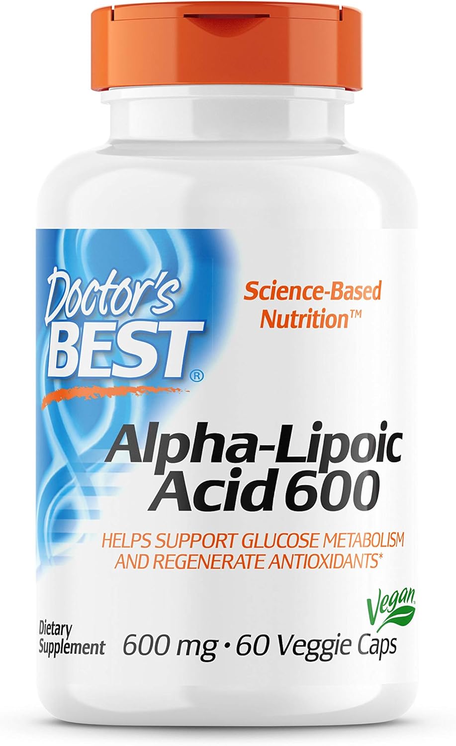 Doctor's Best Alpha Lipoic Acid Supplement, 60 Capsules - Antioxidant Support Formula