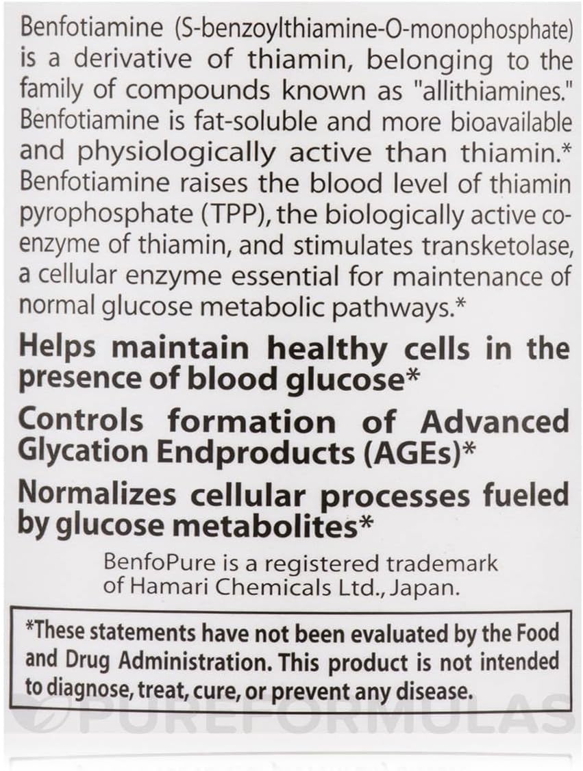 Doctor's Best Benfotiamine Supplement - 150 mg, 120 Vegetarian Capsules