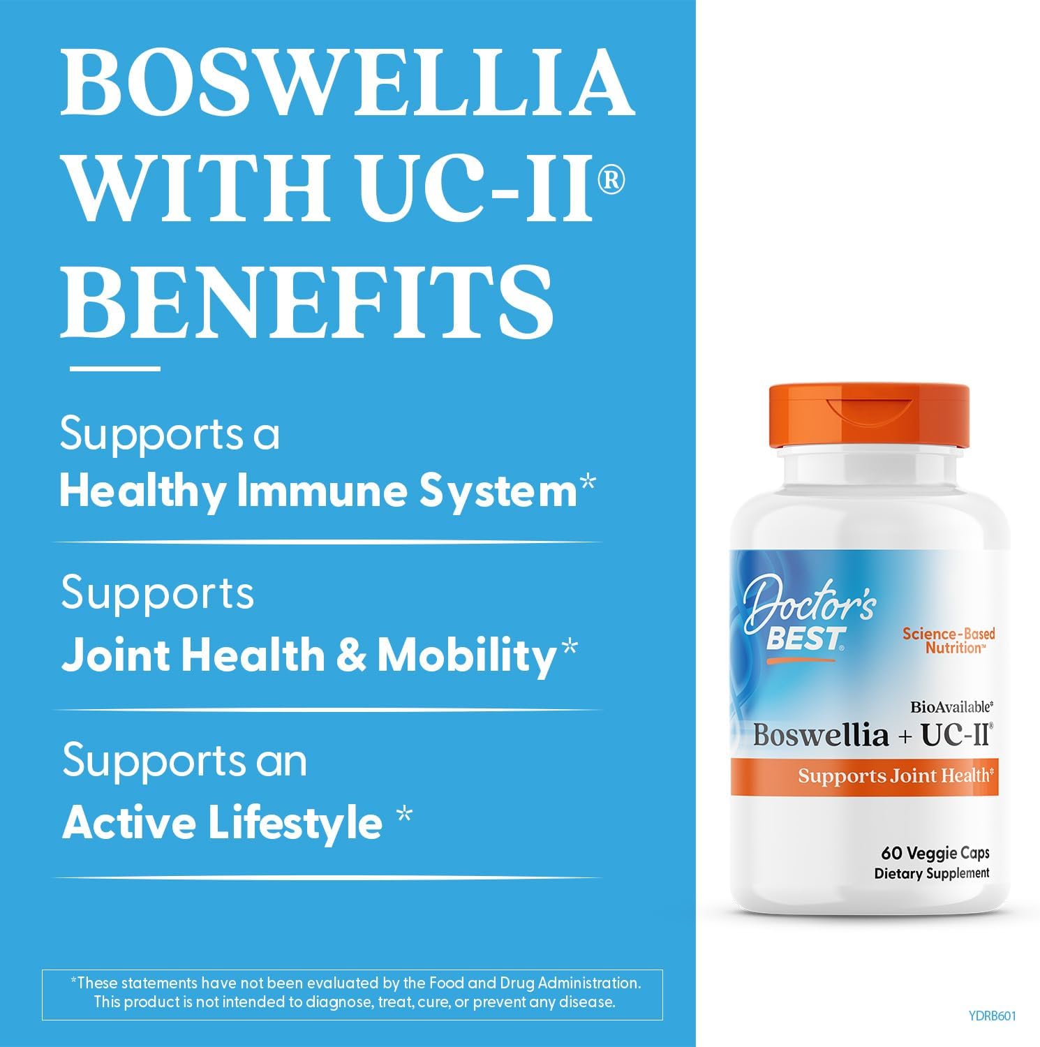 Doctor's Best Boswellia Extract with UC-II for Joint Support and Mobility