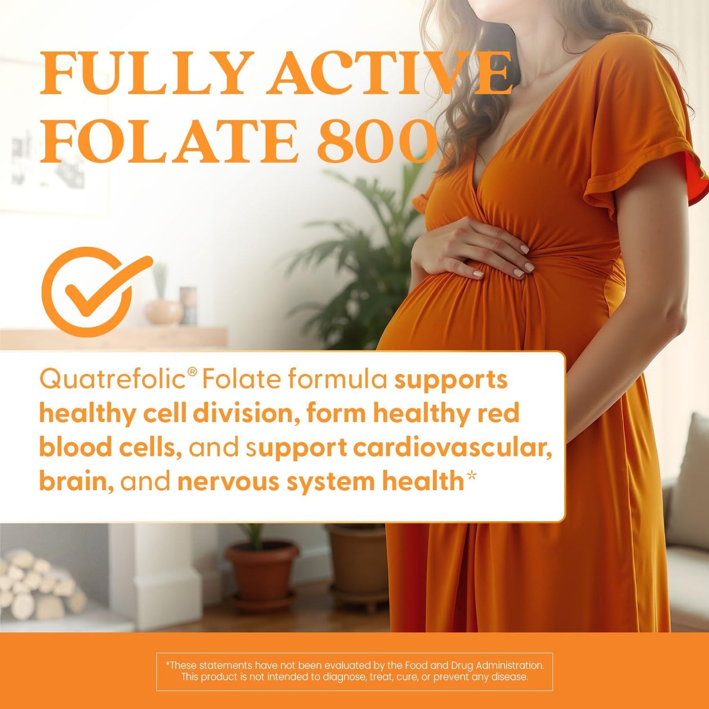 Doctor's Best Fully Active Folate 800 - Supports Fetal Health - Non-GMO, Gluten Free, Vegan - 60 Veggie Capsules