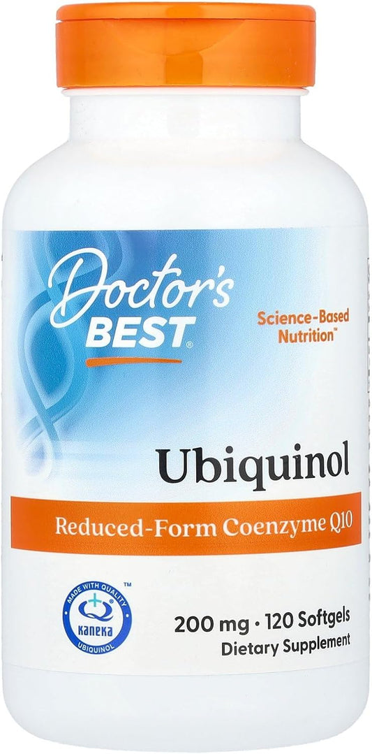 Doctor's Best Ubiquinol Coenzyme Q1 120 Softgels - Non-GMO, Gluten Free, Soy Free