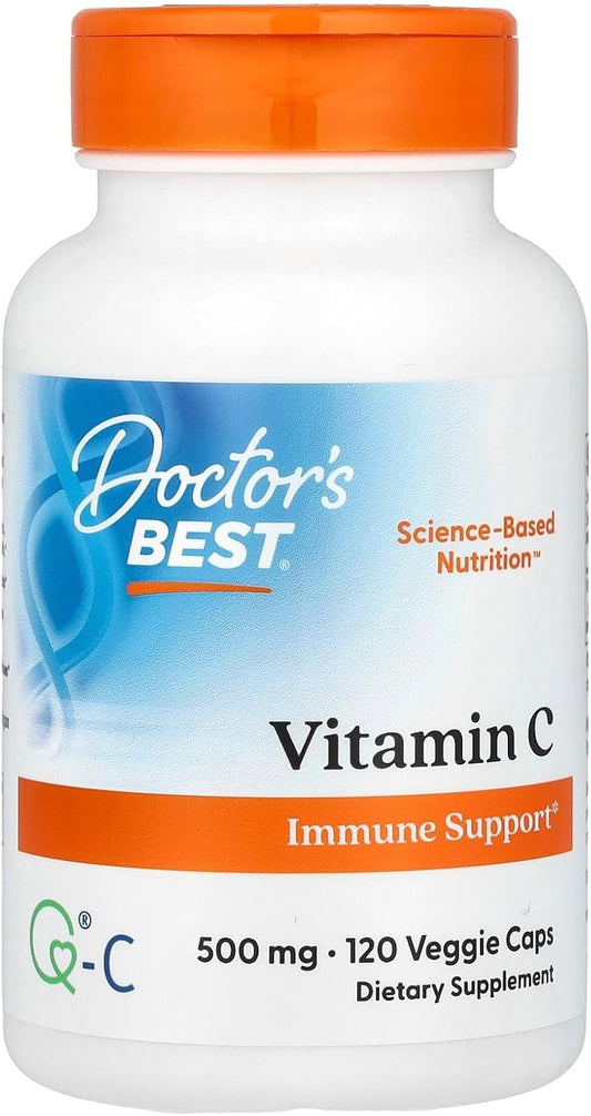 Doctor's Best Vitamin C 500mg Capsules - Pack of 120