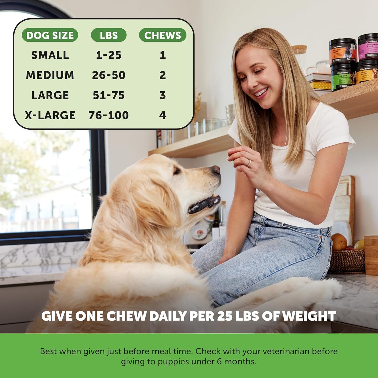 Dog Digestive Health Support Probiotics with Prebiotics, Enzymes, Immunity Boost & Itch Relief - Pumpkin Flavored, 90 Count