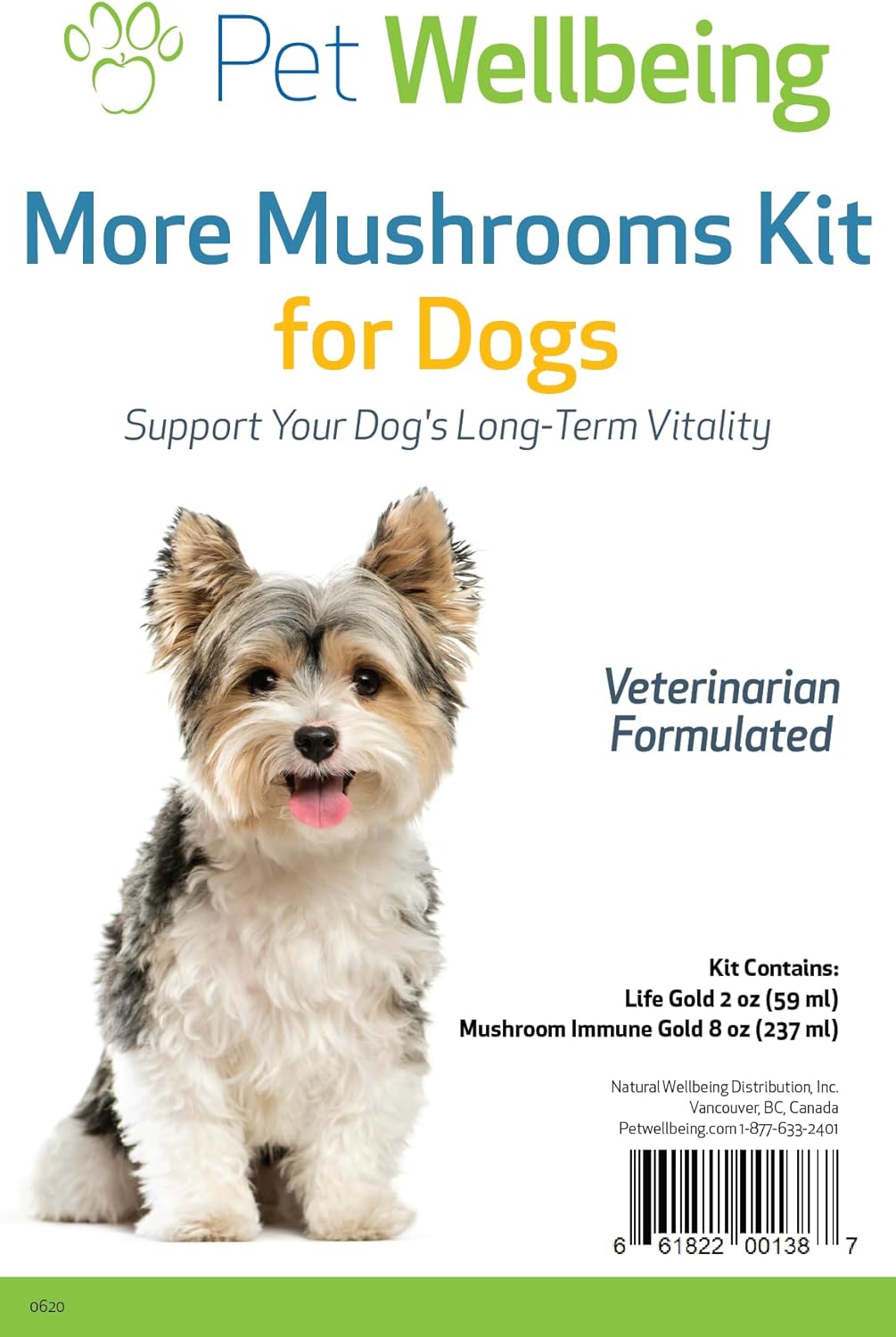 Dog Immune System Support Kit with Mushrooms - Vet-Formulated Antioxidant Protection with Turkey Tail, Reishi, Maitake, Astragalus