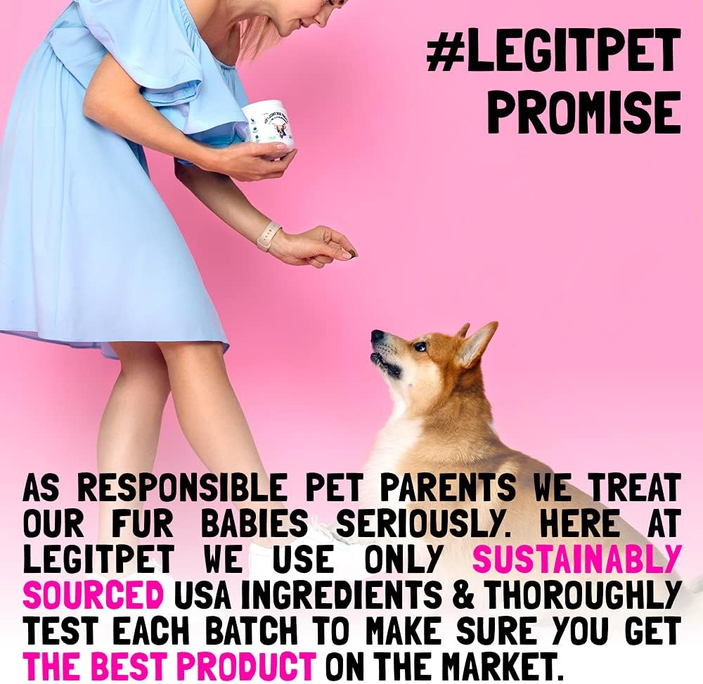 Dog Multivitamin Chews with Glucosamine, Probiotics, and Omegas for Joint, Immune, Skin, and Heart Health - 120 Count