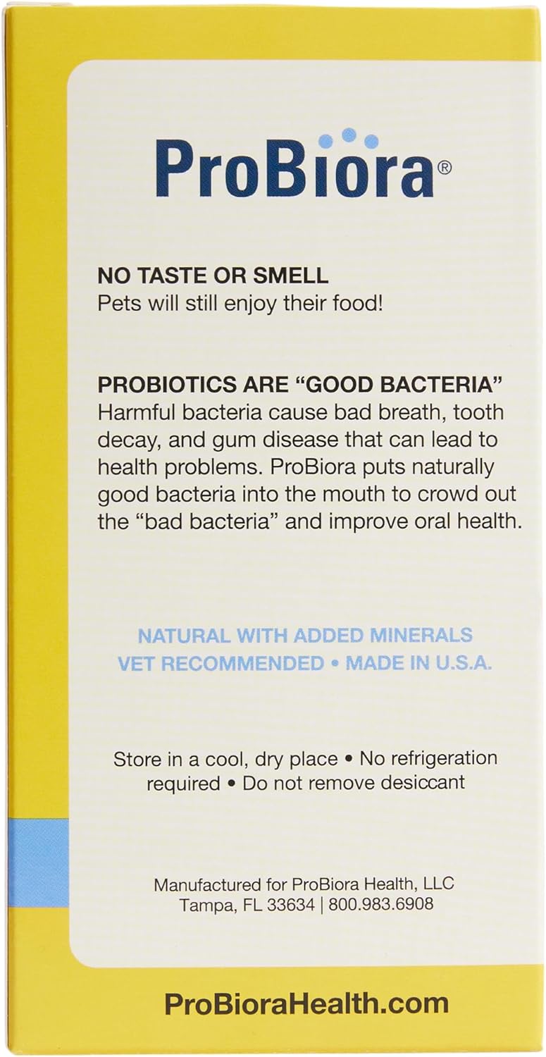Dog Probiotic Supplement for Oral Care | Pet Probiotics to Freshen Breath | Dental Health Nutritional Supplement for Dogs | 60 Servings (2 Jars)