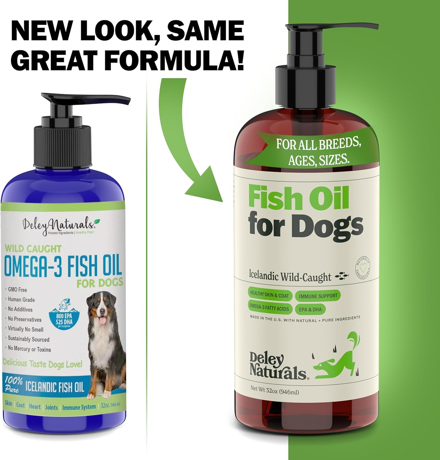 Dog Probiotics and Fish Oil Bundle - 120 Chews Probiotics + 32 oz Fish Oil - Omega 3-6-9, GMO Free, Made in USA
