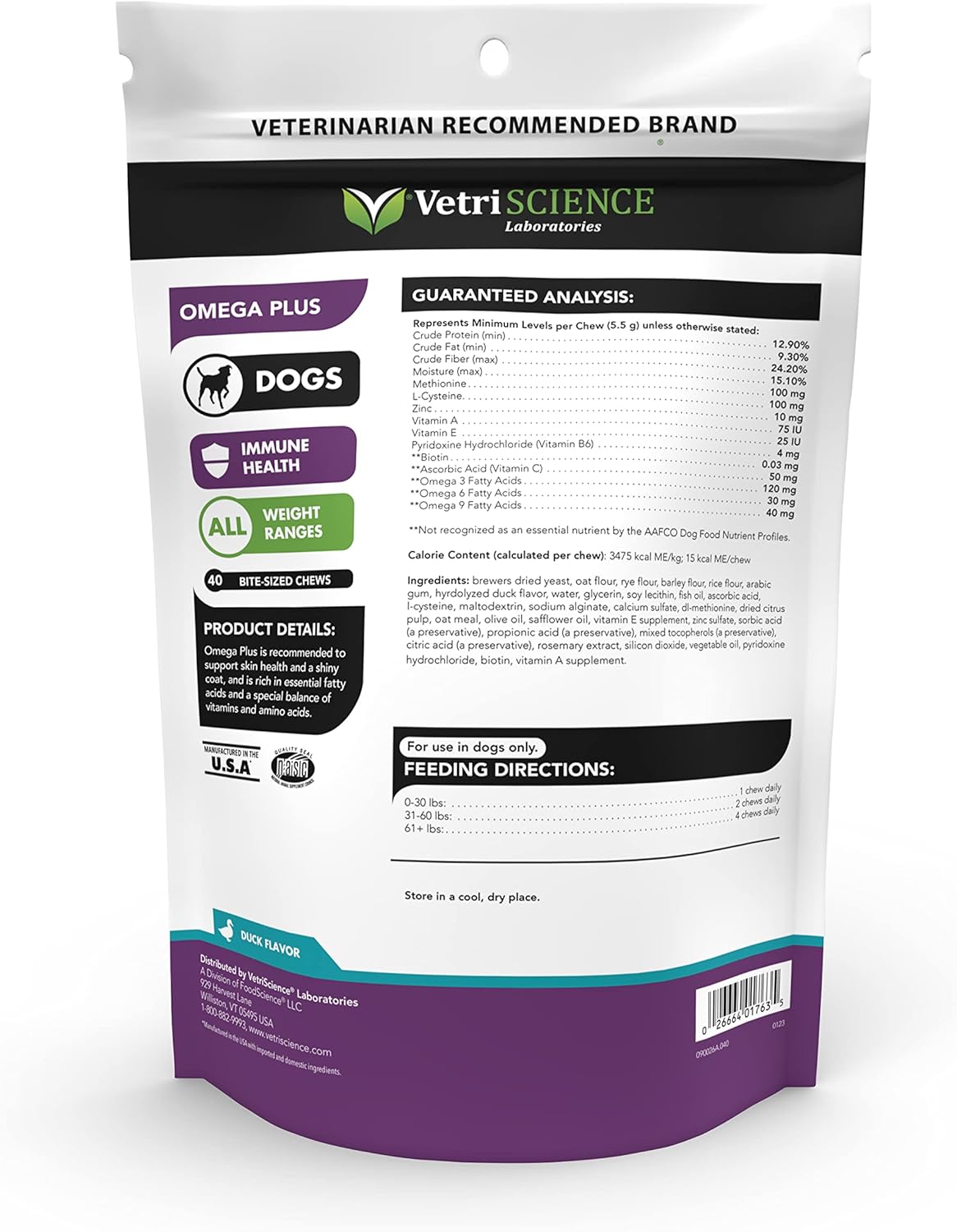 Dog Skin Supplement with Omega 3, 6, 9 Fatty Acids & Nutrients for Itchy Skin