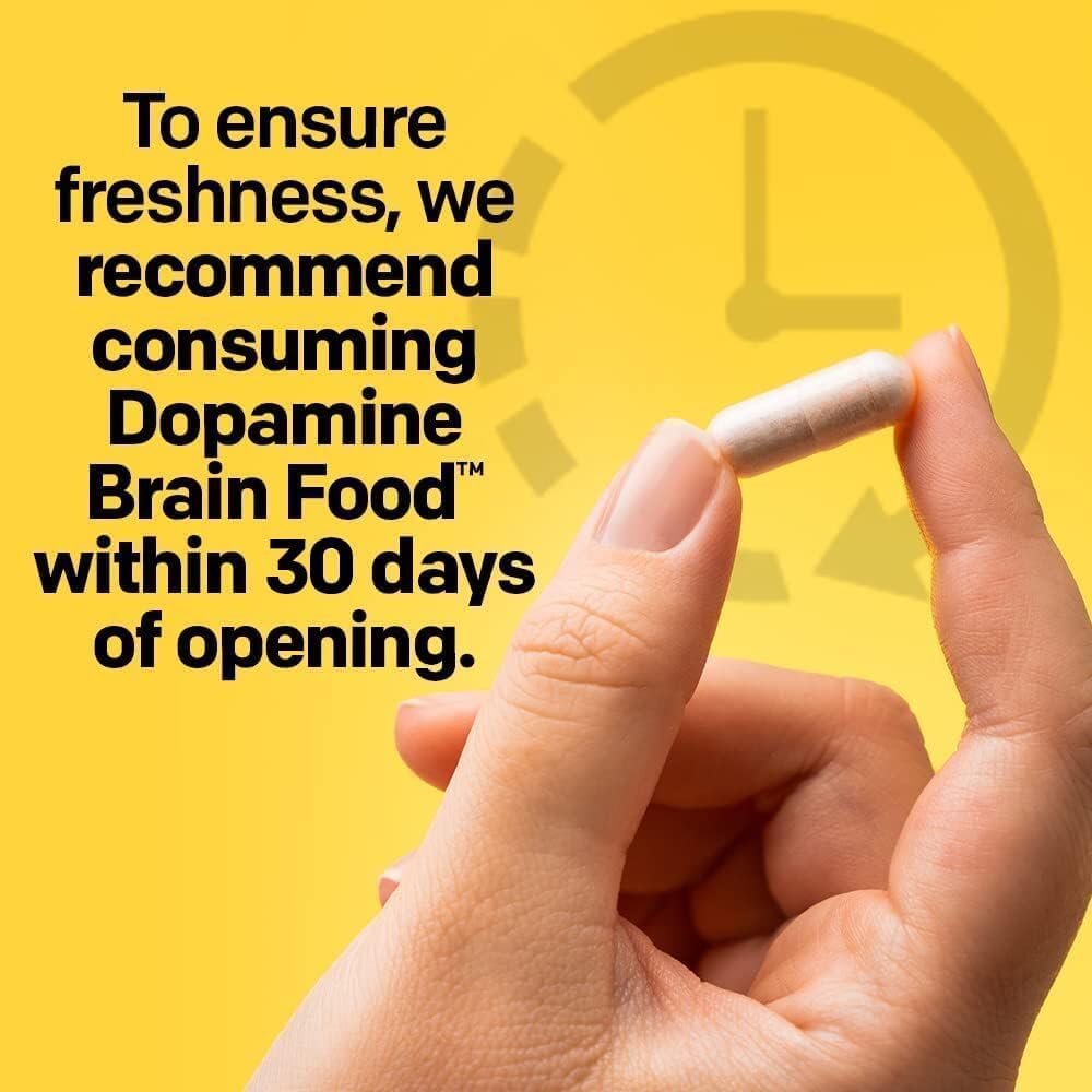 Dopamine & GABA Brain Food Bundle - Enhances Mental Drive & Calmness - 120 Capsules