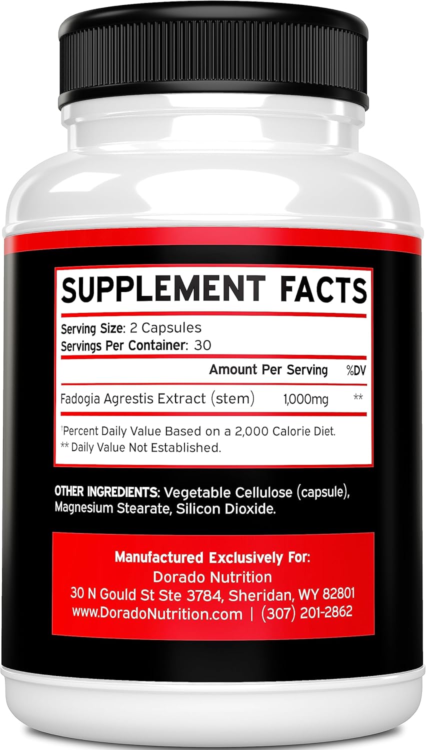 DORADO NUTRITION Fadogia Agrestis and L Citrulline Supplement - 1000mg/3000mg Formula