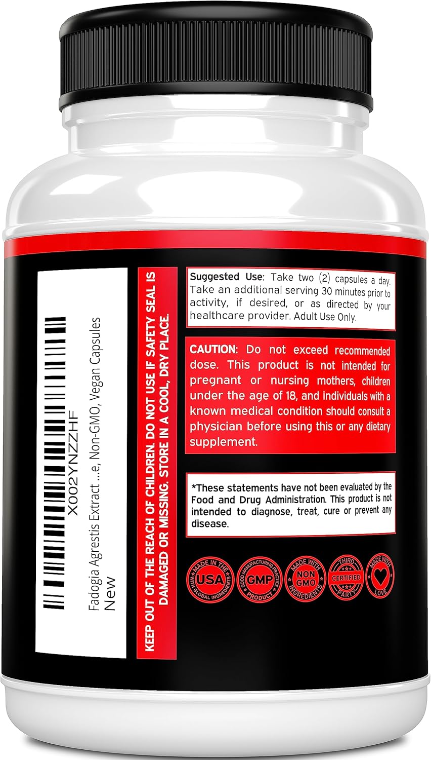 DORADO NUTRITION Fadogia Agrestis and L Citrulline Supplement - 1000mg/3000mg Formula