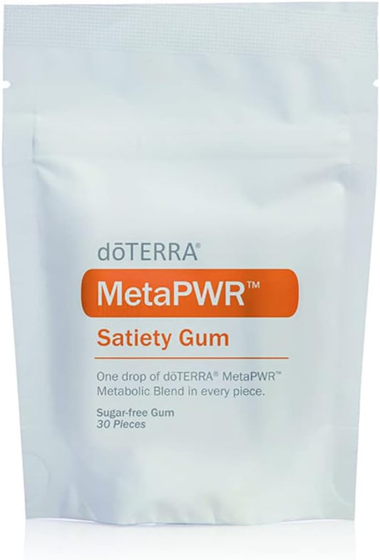doTERRA MetaPWR Satiety Gum for Mindful Eating & Cravings Control - 30 Pieces