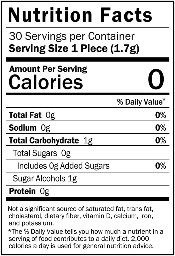 doTERRA MetaPWR Satiety Gum for Mindful Eating & Cravings Control - 30 Pieces