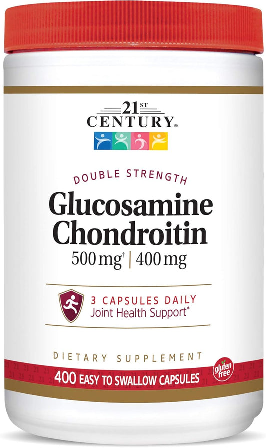 Double Strength 21st Century Glucosamine Chondroitin 500/400mg Capsules - 400 Count Pack