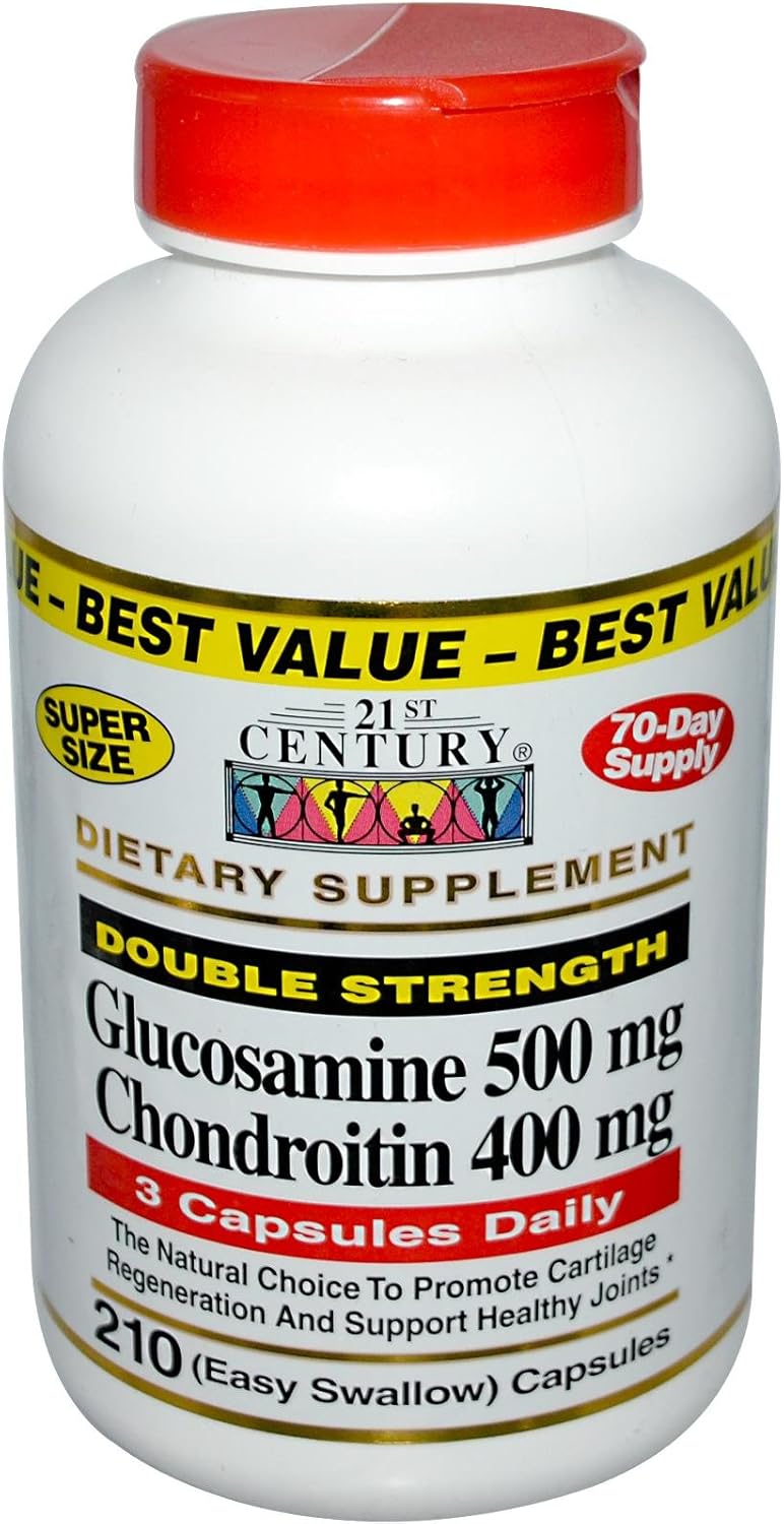 Double Strength Glucosamine Chondroitin 500/400mg Capsules - 210 Count