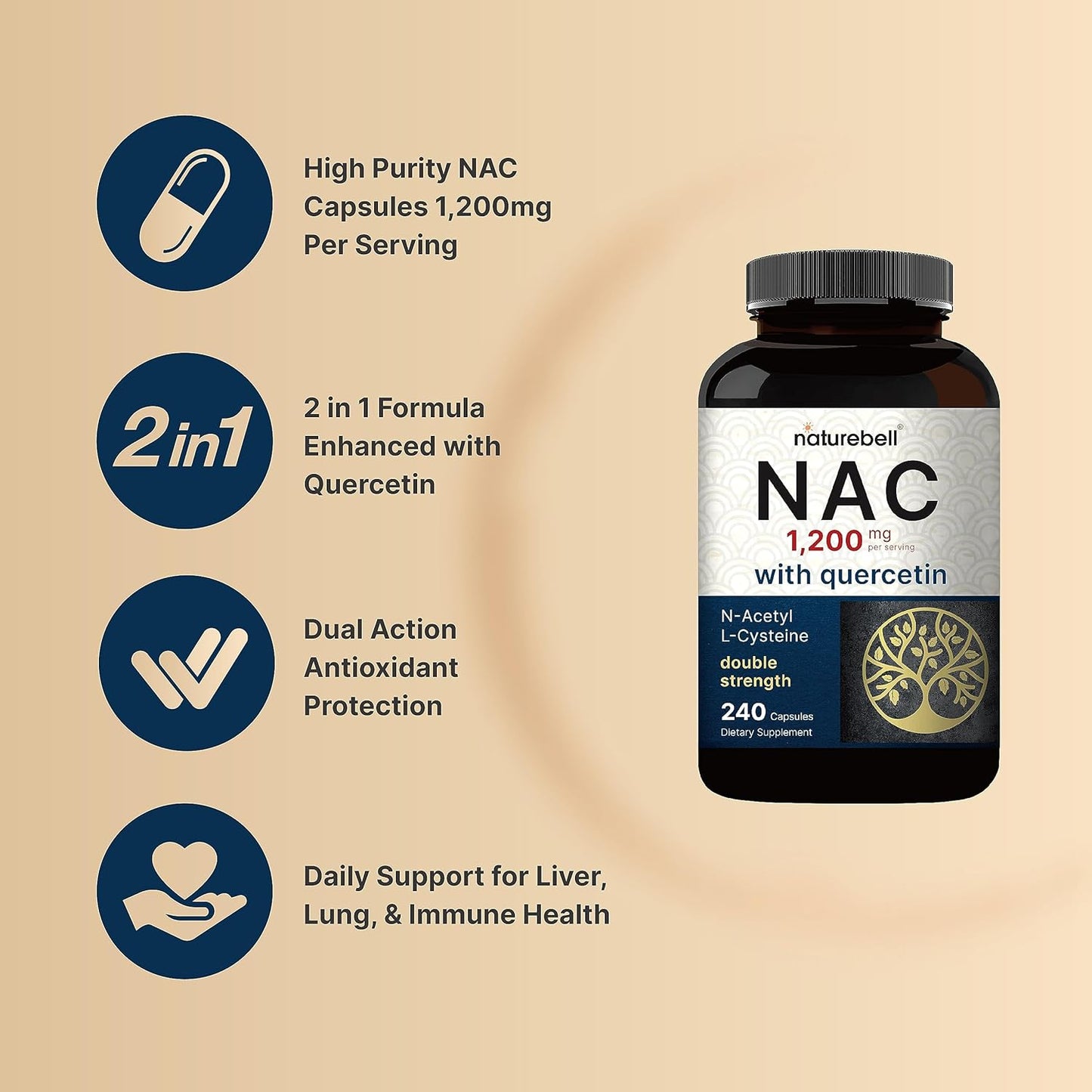 Double Strength Moringa Oleifera & NAC Supplement Bundle - 8000mg & 1,200mg Per Serving - Organic Powder - 2 Pack - BoostGo Australia