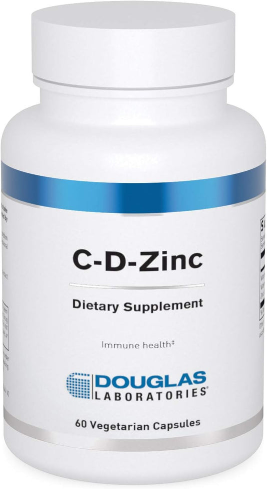 Douglas Laboratories C-D-Zinc Capsules | Promotes Cellular Health & Immune Function* | 60 Vegetarian Capsules