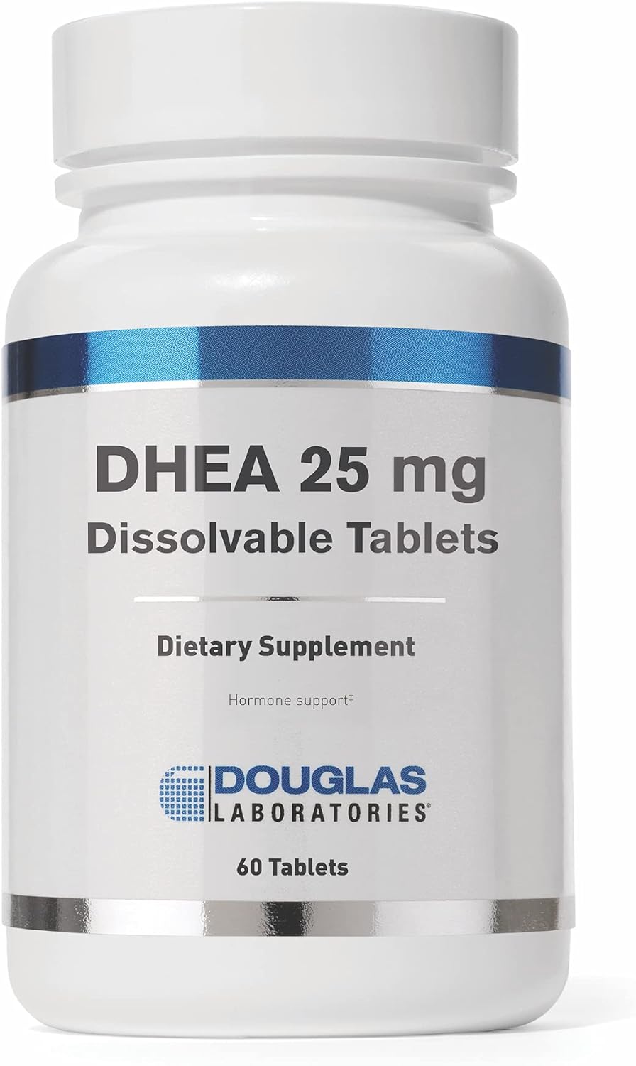 Douglas Laboratories DHEA 25 mg Dissolvable Tablets - Supports Immune Health, Brain, Bones, Metabolism, Lean Body Mass - 60 Tablets