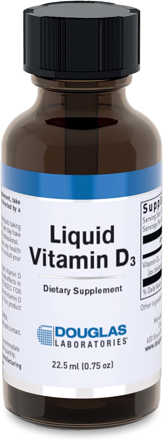 Douglas Laboratories Liquid Vitamin D3 0.75 fl. oz. | Supports Bone Health, Cell Growth, and Immune Function