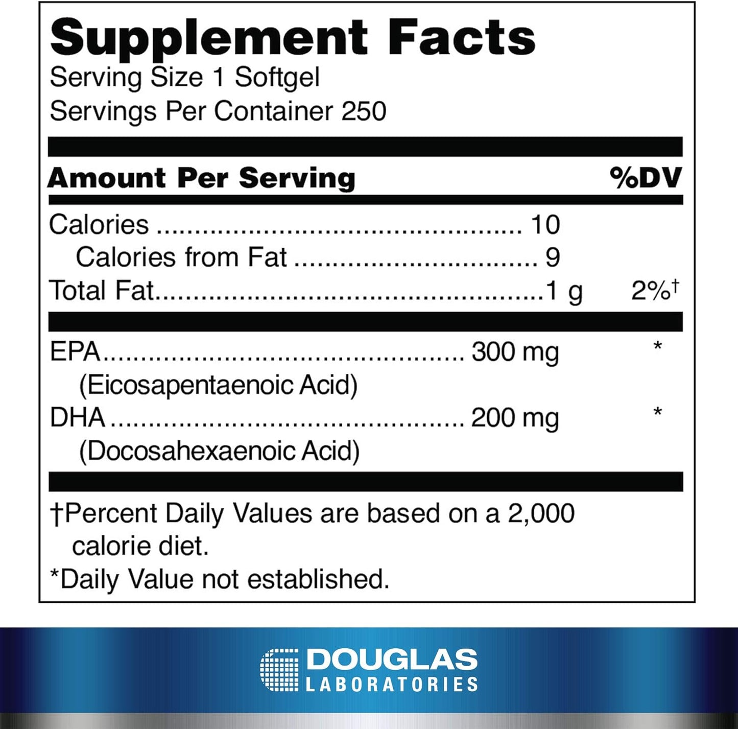 Douglas Laboratories Opti-EPA 500 Softgels - Enteric-Coated for Brain, Eyes, Pregnancy, & Heart Health - 250 Count