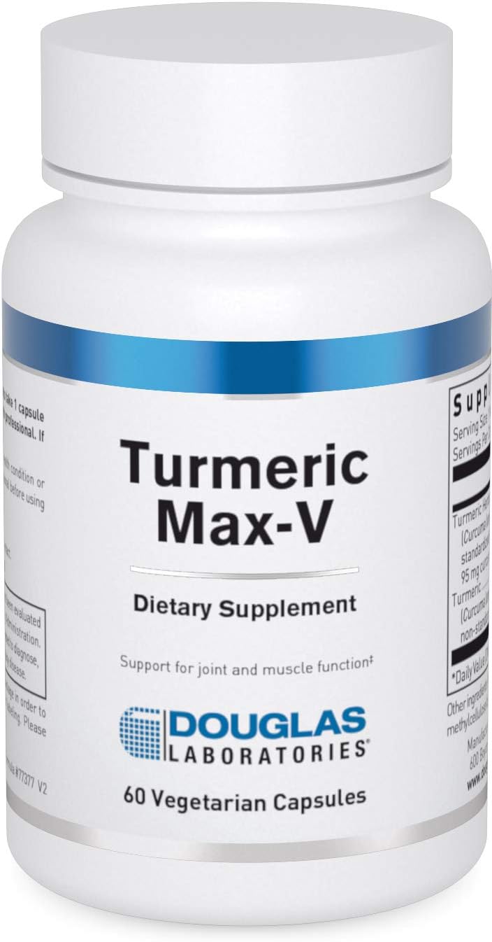 Douglas Laboratories Turmeric Max-V Capsules with Standardized Curcumin for Joint and Muscle Support
