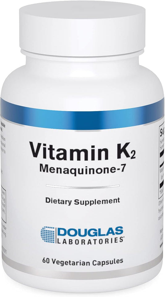 Douglas Laboratories Vitamin K2 90 mcg MK-7 Capsules for Bone, Heart, and Vascular Health - Vegetarian Formula - 60ct