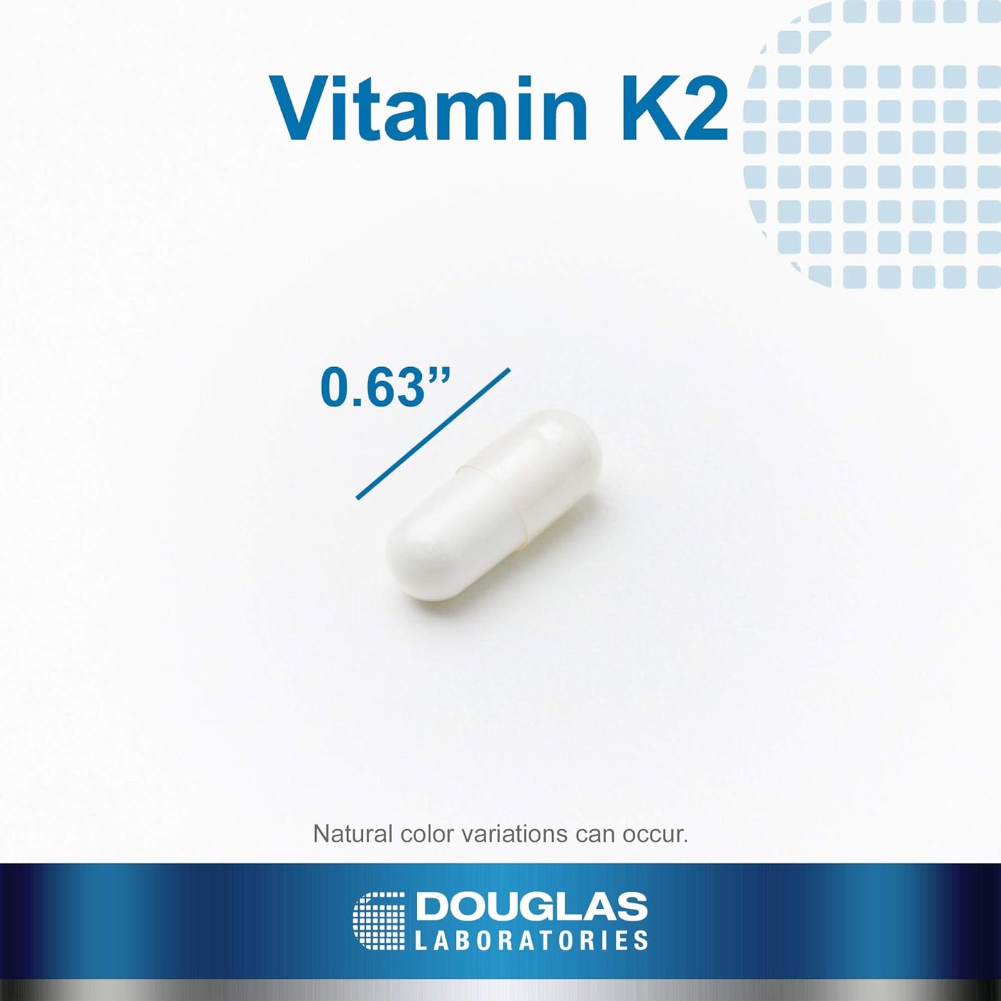 Douglas Laboratories Vitamin K2 90 mcg MK-7 Capsules for Bone, Heart, and Vascular Health - Vegetarian Formula - 60ct