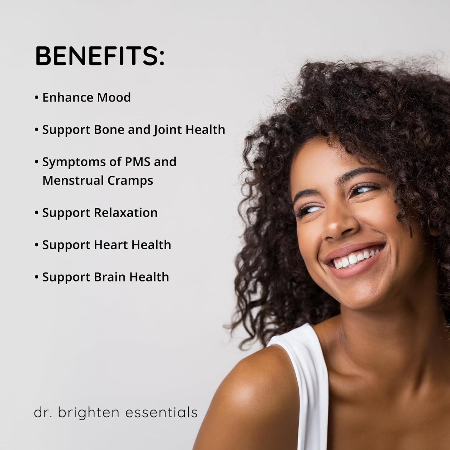 Dr. Brighten Magnesium Plus: Supports Mood, Sleep, Hormone Balance, & Reduces PMS/Menstrual Cramps