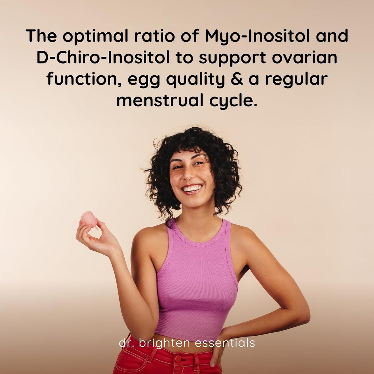 Dr. Brighten Myoinositol Plus - Doctor Formulated PCOS Support Supplement for Hormone Balance and Menstrual Health