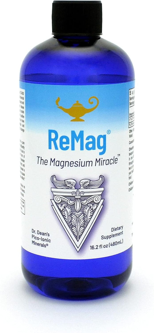 Dr. Carolyn Dean's ReMag Pico-Ionic Liquid Magnesium for Complete Absorption - The Magnesium Miracle - 16.2 fl oz