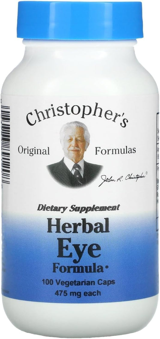 Dr. Christopher's Herbal Eye Formula - Natural Eye Support Supplement for Visual Acuity - Eye Vitamins for Healthy Sight Care