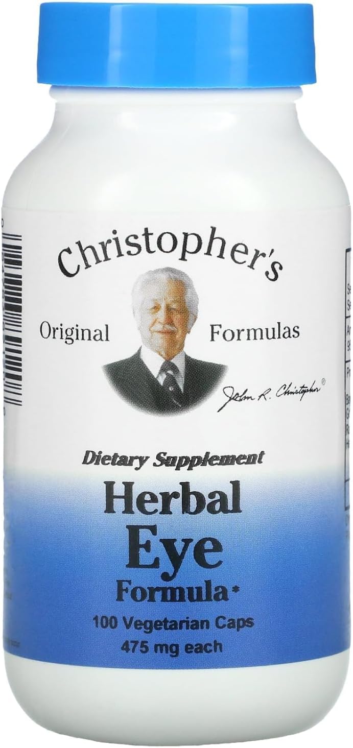 Dr. Christopher's Herbal Eye Formula - Natural Eye Support Supplement for Visual Acuity - Eye Vitamins for Healthy Sight Care
