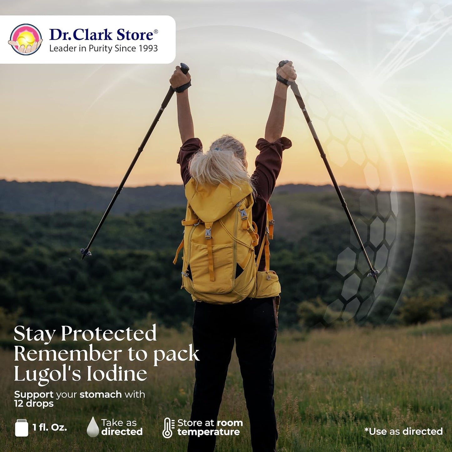 Dr. Clark Lugol’s Iodine 1 fl. Oz + Betaine HCL Digestive Enzymes 425 mg + Cloves Healthcare Supplement 500 mg by Dr. Clark