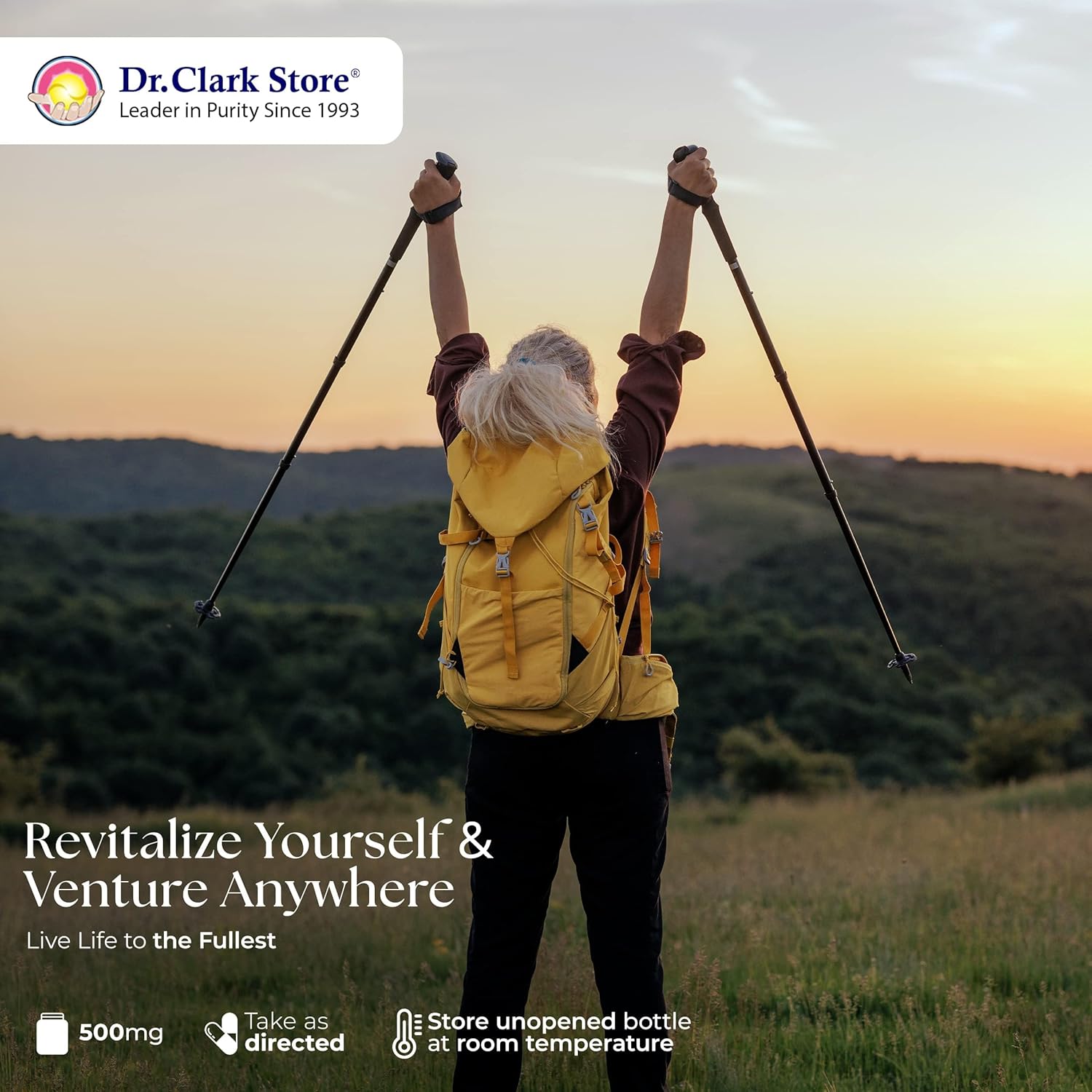 Dr. Clark Store Thiamine B1 Supplement 500mg - Supports Nervous System & Energy Metabolism - Gluten & Dairy Free - 100 Capsules x3 Pack