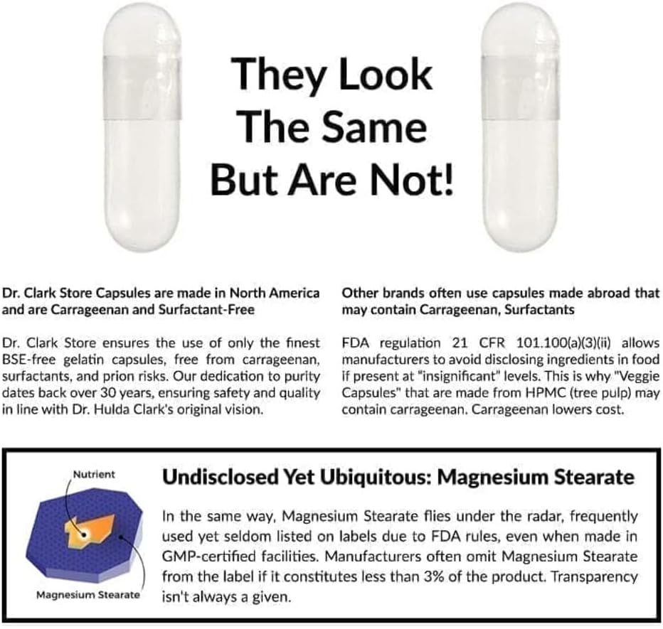 Dr. Clark Store Thioctic Acid 360mg Supplement - 90 Capsules for Liver Health & Antioxidant Support