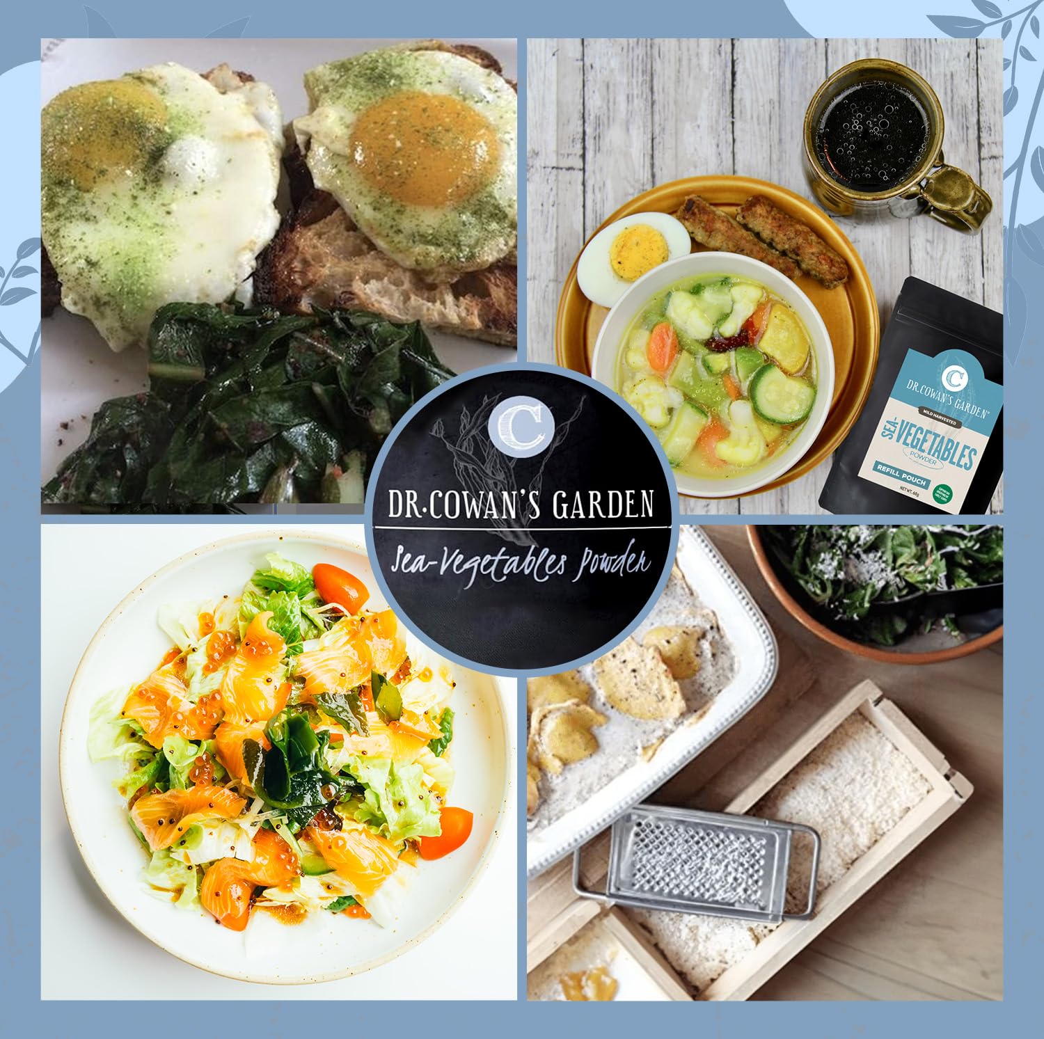 Dr. Cowan’s Garden Sea Vegetable Powder - Wild Harvested Atlantic Seaweed & Kelp - Healthy USA Supplement Powder