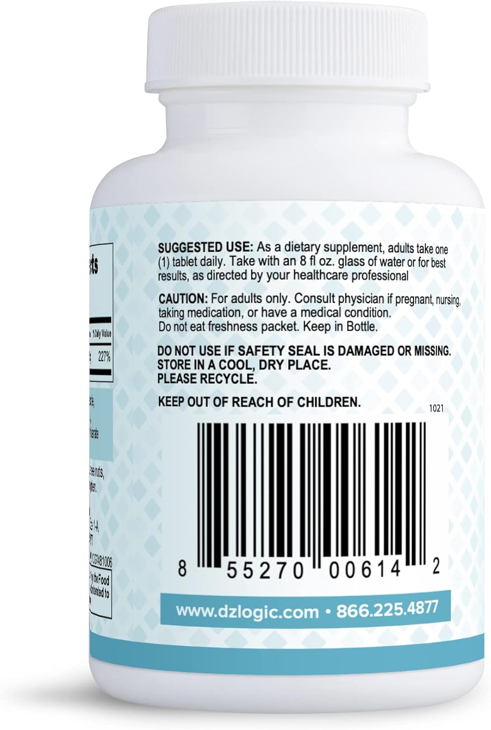 Dr. Dzugan's Advanced Zinc Gluconate Formula - 100 Tablets 25mg - Non-GMO, GMP Certified, Gluten Free, Vegetarian - Supports Immune Function