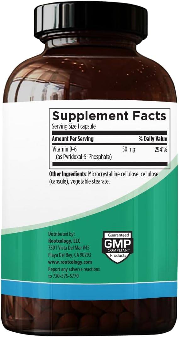 Dr. Izabella Wentz Rootcology P5P 120 Vegetarian Capsules for Mood Balance and Stress Support