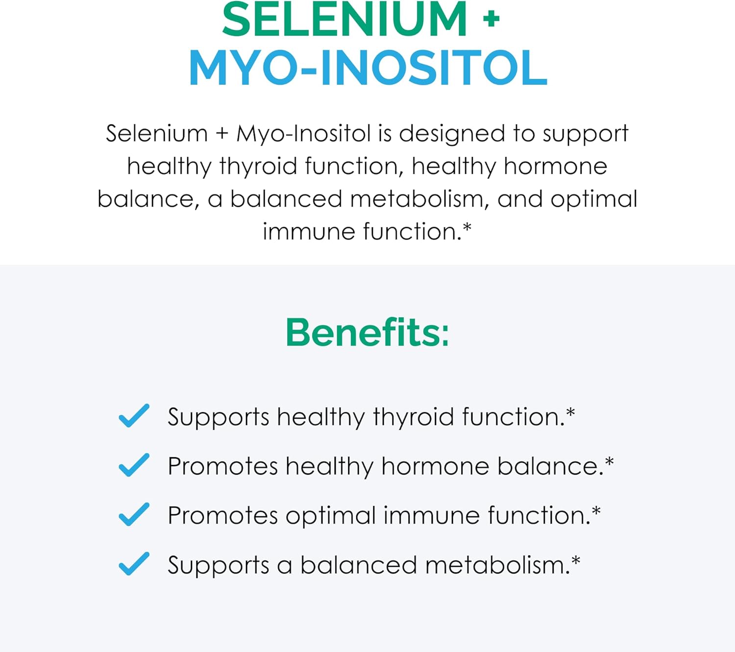 Dr. Izabella Wentz Rootcology Selenium & Myo-Inositol Capsules for Hormone Balance & Immune Health - 60 Count