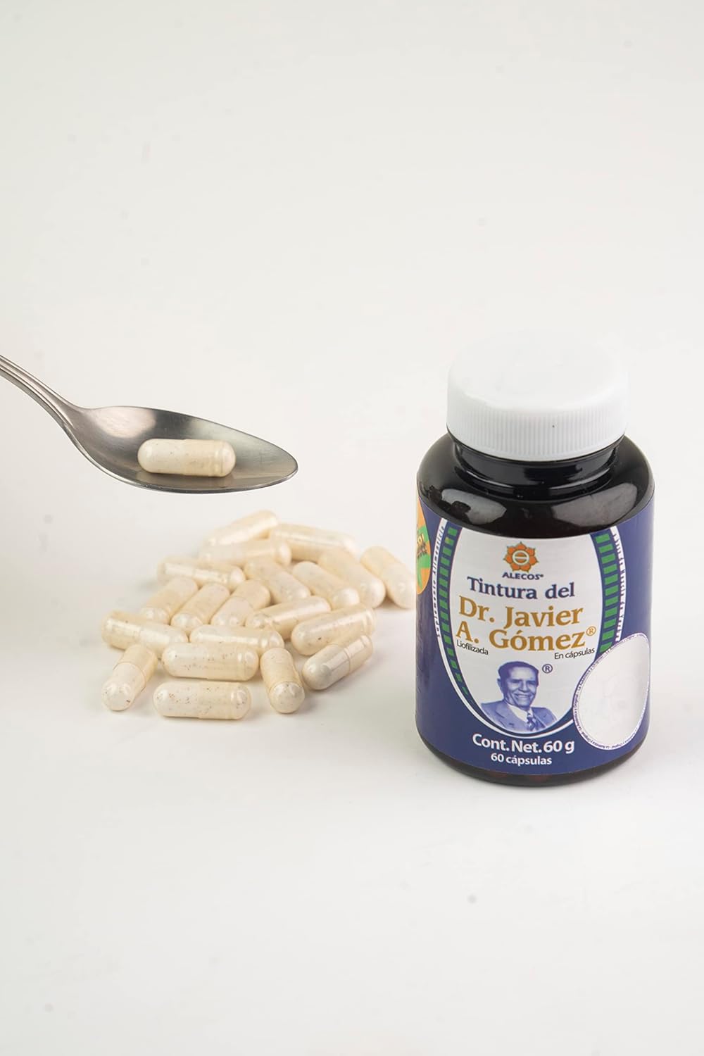 Dr. Javier A. Gómez White Freeze-Dried Tincture Capsules, 60 Count, 60.0g