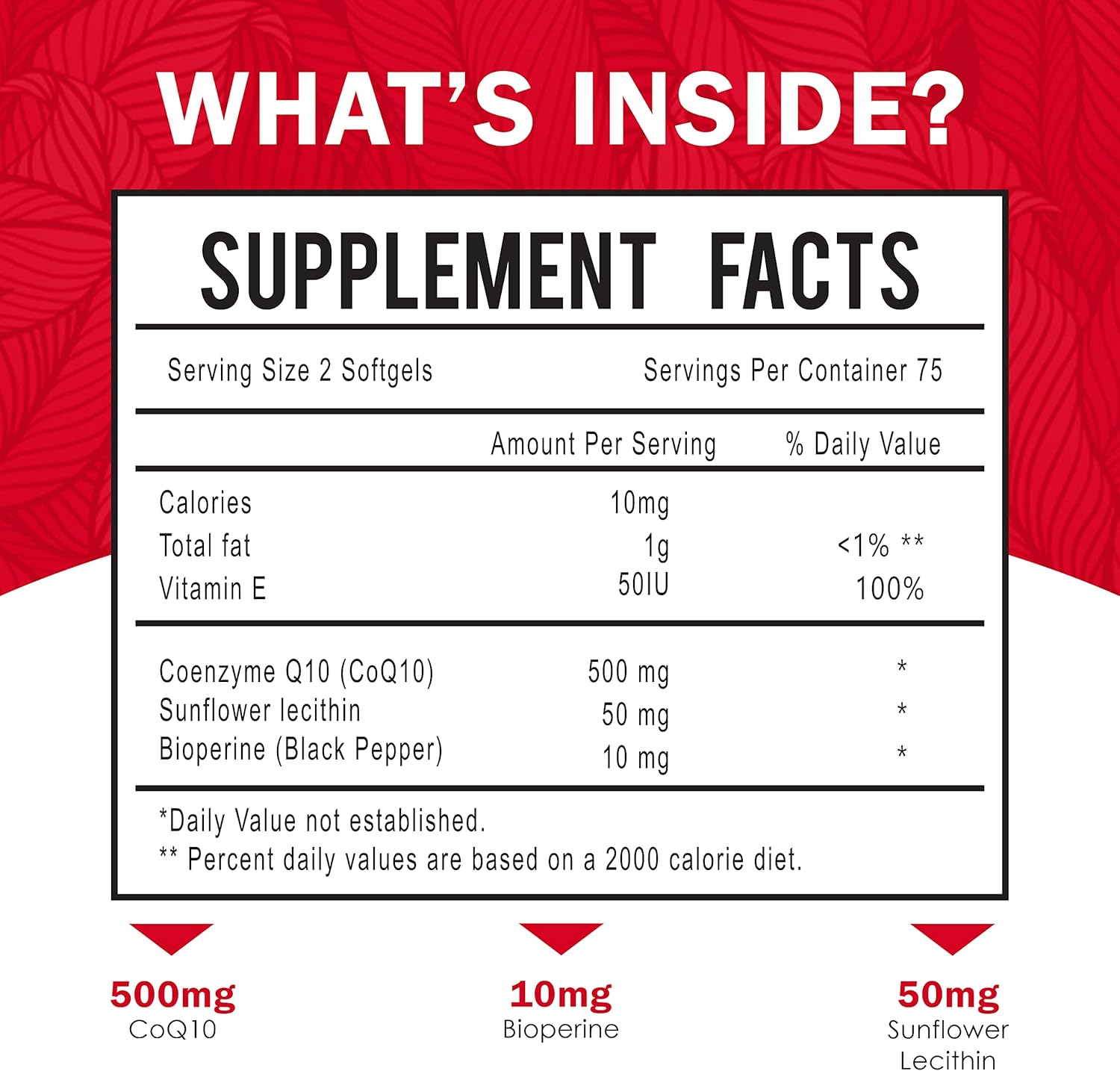 Dr. JOEL'S MOM Nutrix CoQ10 500mg Softgels with Bioperine for Cellular Energy Support - 150 Count - USA Made