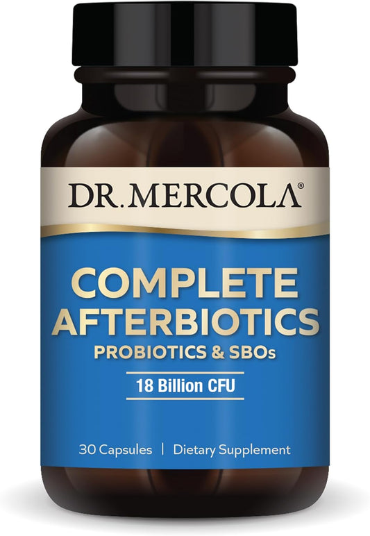 Dr. Mercola Afterbiotics: Probiotics and SBOs, 30 Servings, 18 Billion CFU, Digestive and Immune Support, Non-GMO - BoostGo Australia