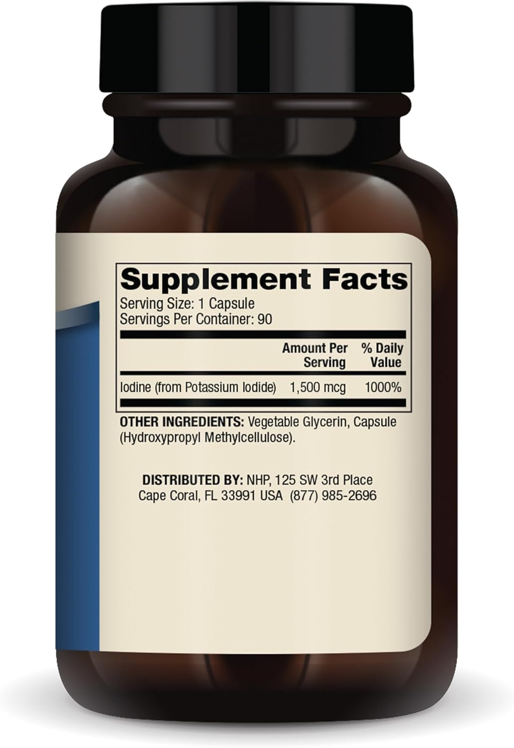 Dr. Mercola Iodine Capsules - 90 Servings for Bone and Brain Health, Energy Support - Non GMO, Soy and Gluten Free