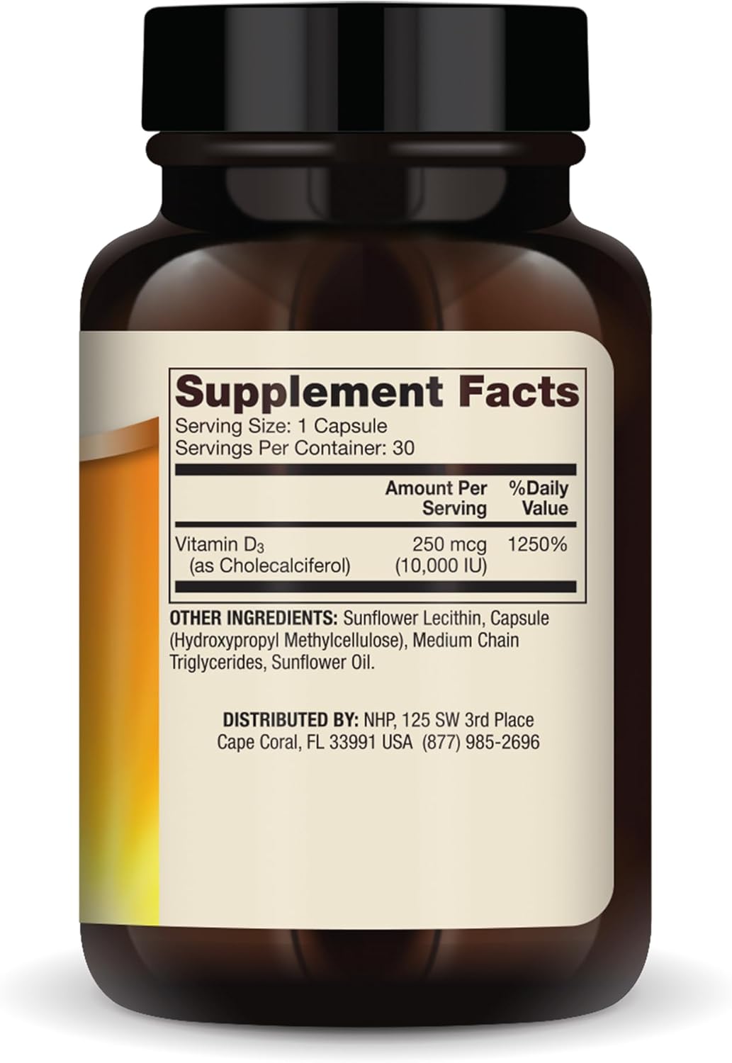 Dr. Mercola Liposomal Vitamin D3 10,000 IU - 30 Servings, Immune & Bone Health Support, Non GMO - Dietary Supplement