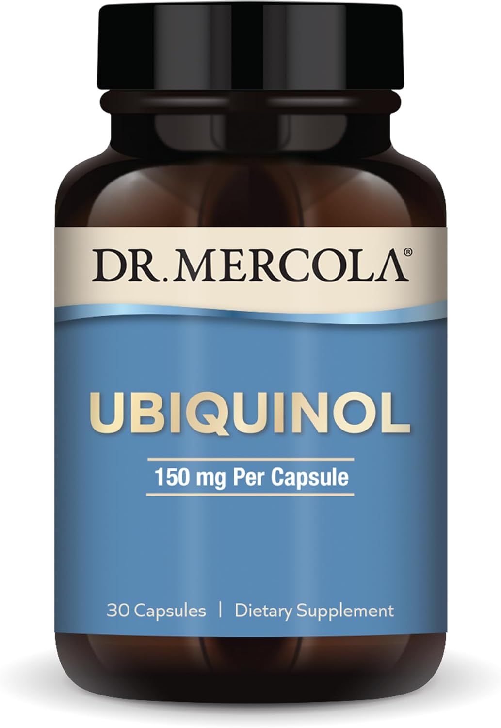 Dr. Mercola Ubiquinol 150 mg - 30 Capsules, Energy Support Supplement, Non-GMO, 30 Servings