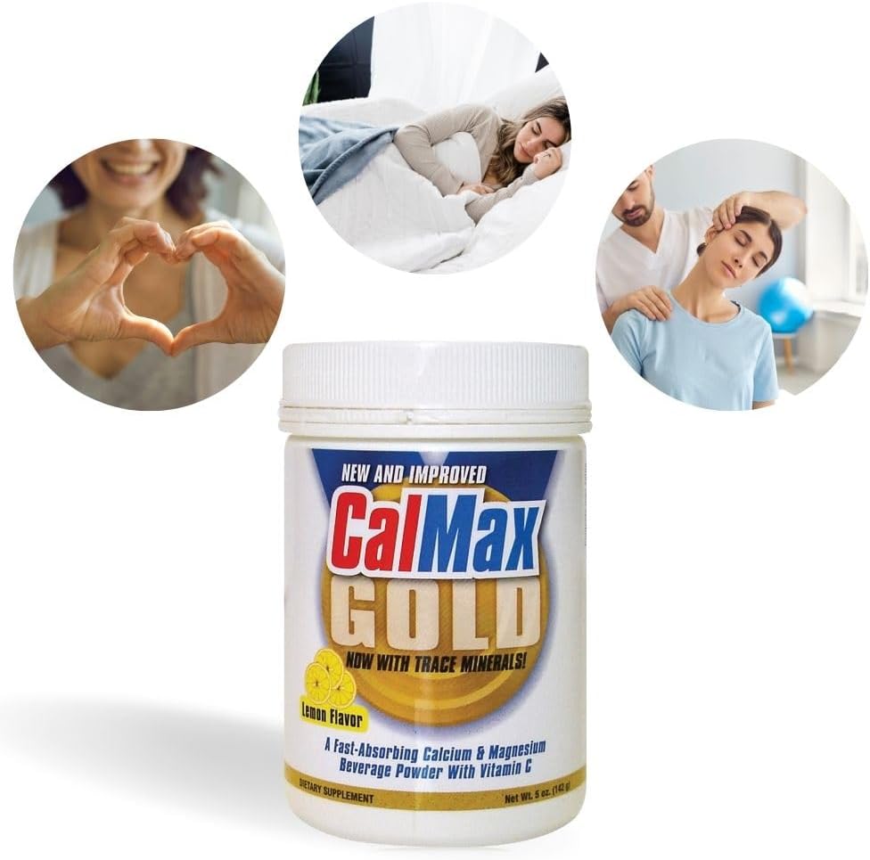 Dr. Newton’s Naturals CalMax Gold Powder Drink Mix - Supports Post Workout Recovery, Muscles, Sleep, Bones - 5 oz can - BoostGo Australia